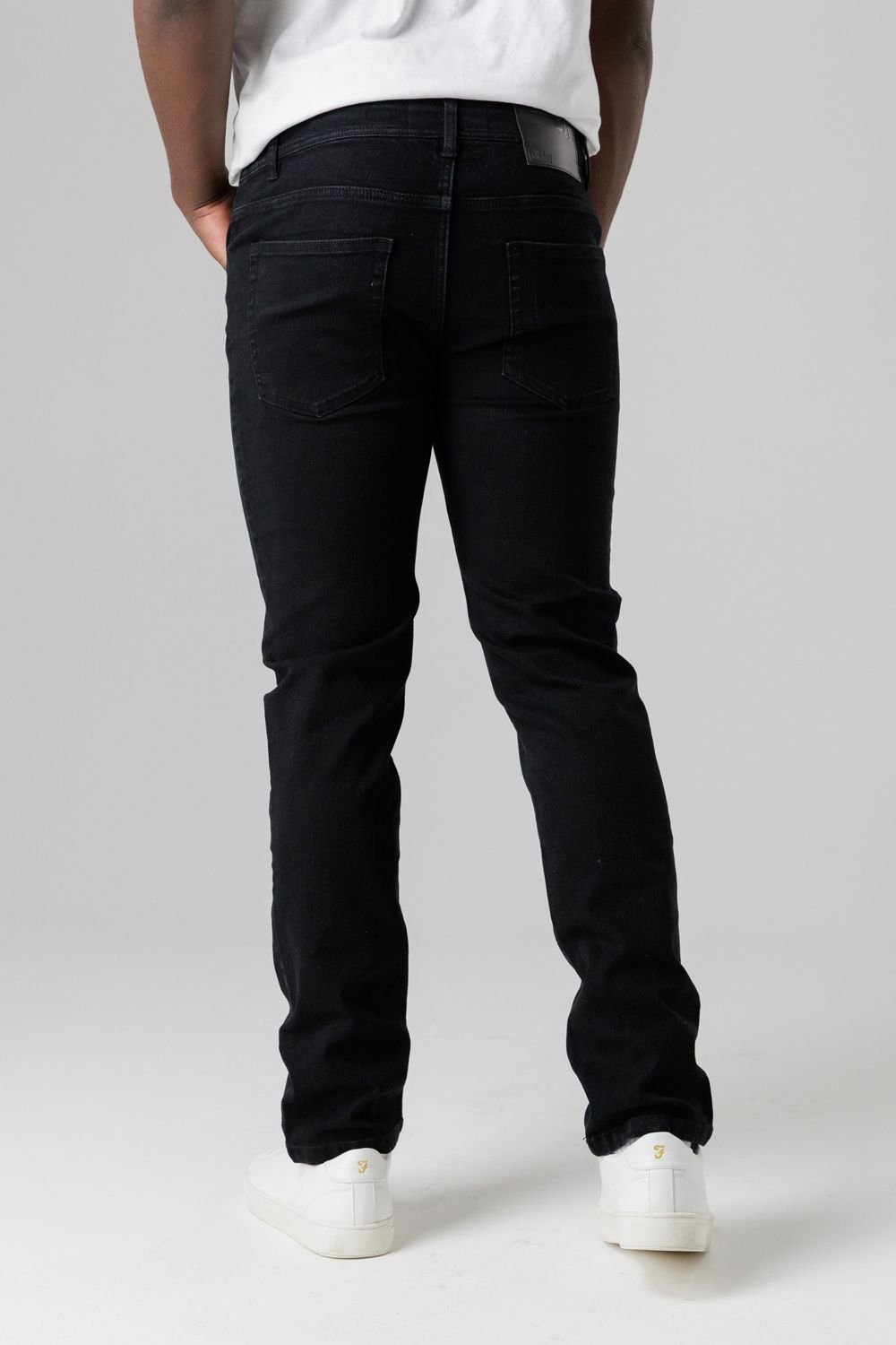 Tokyo Laundry Tokyo Laundry Men's Straight Fit Cotton Blend Jeans in Black - 2