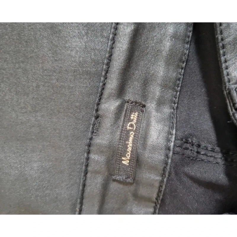 Massimo Dutti Massimo Dutti soft sheen leather effect womens skinny trousers UK size 8