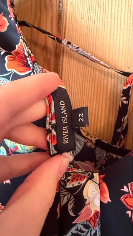 River Island River island floral dress uk22