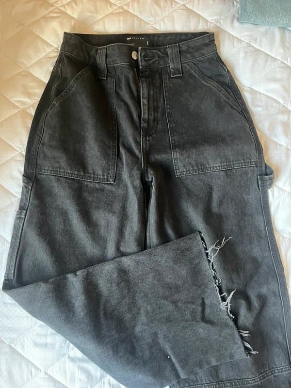 ASOS Design ASOS Black Cargo Jeans