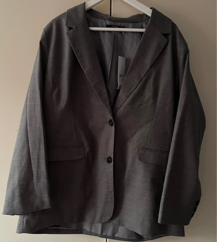 George George Women’s Grey Tailored Blazer - Size UK18