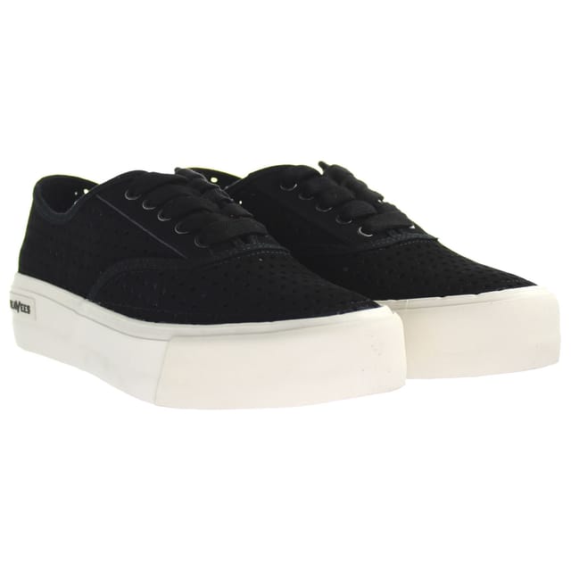 Seavees Seavees Women's Legend Sneaker Platform Portal Lace-Up Black Nubuck Leather Trainers - 2