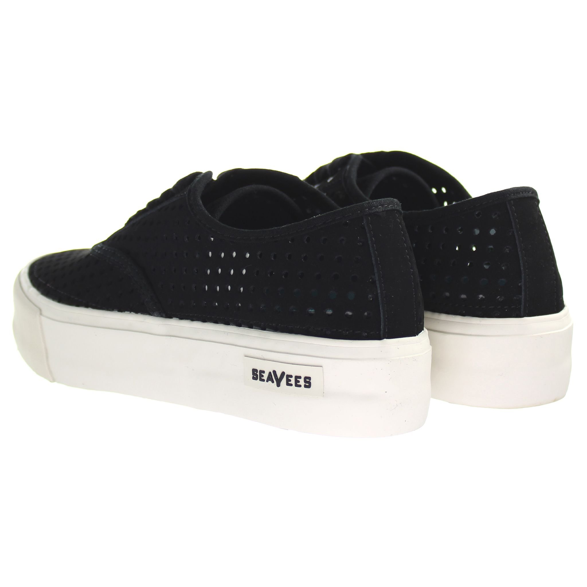 Seavees Seavees Women's Legend Sneaker Platform Portal Lace-Up Black Nubuck Leather Trainers - 3