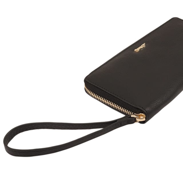 Paul Costelloe Paul Costelloe Women's Tansy Leather Travel Purse in Black - 3