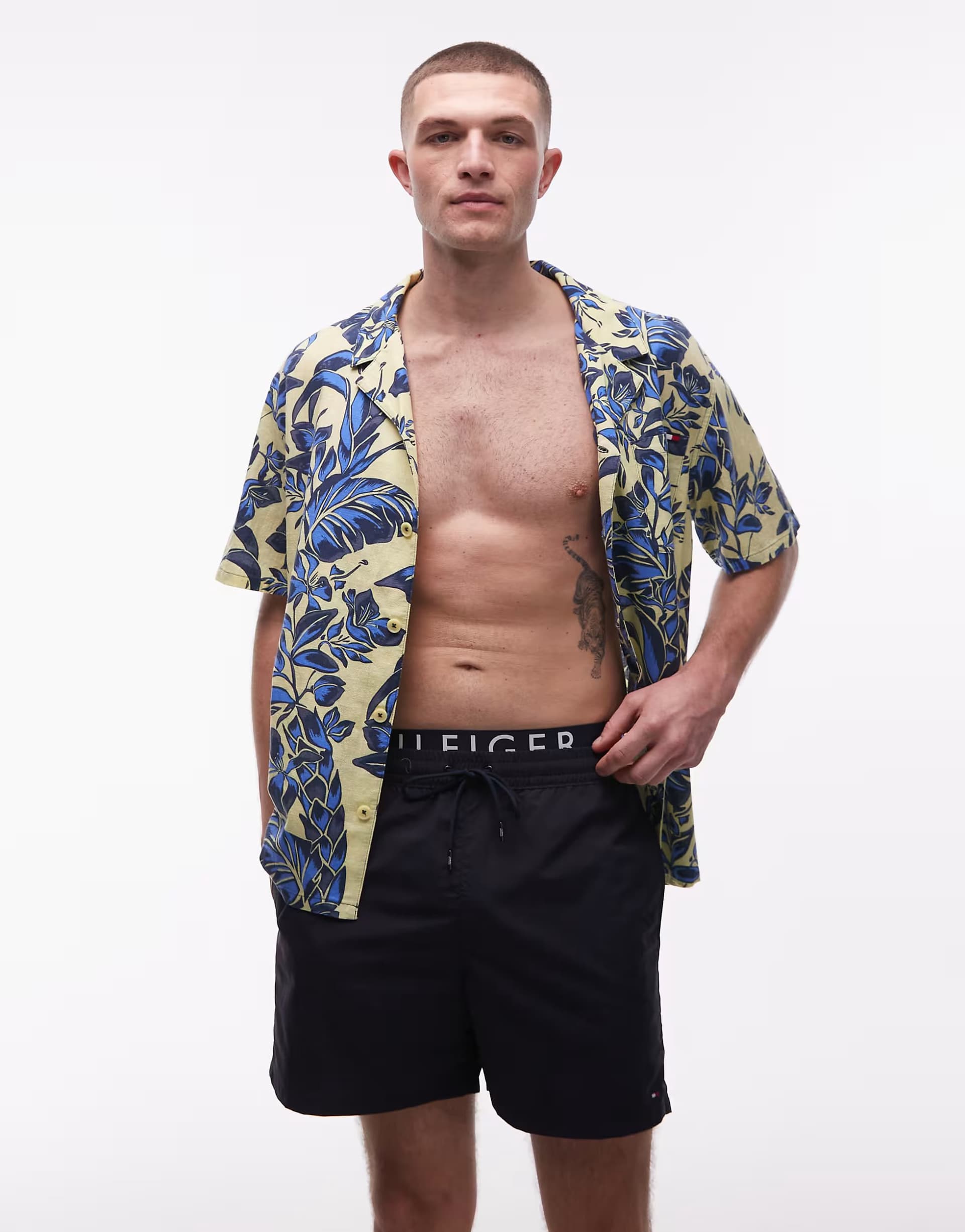 ASOS Tommy Hilfiger resort bowling shirt co-ord in tropical floral