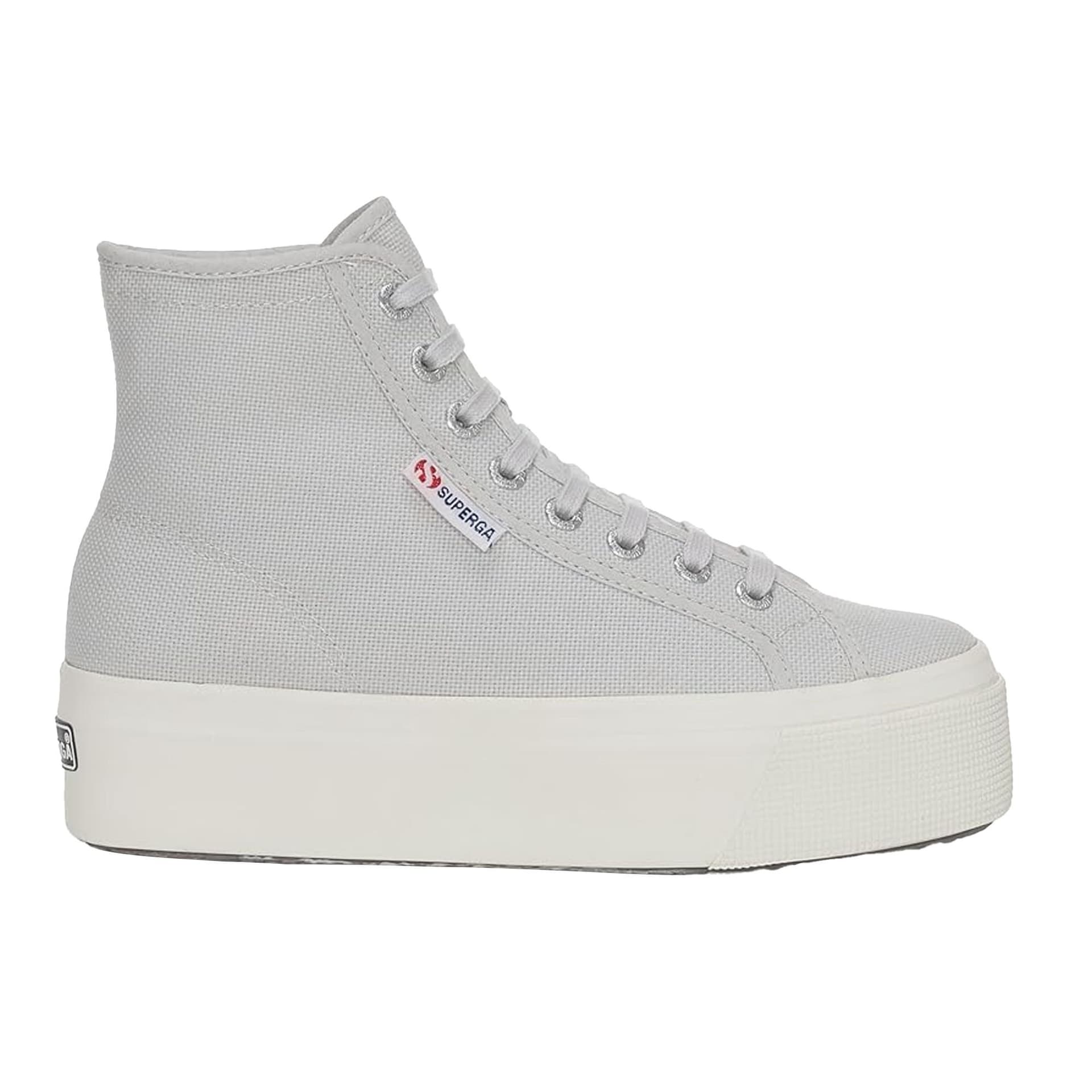 Superga Superga Women's 2708 Lace Up High Tops in Grey