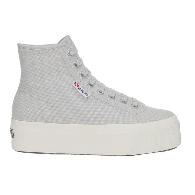 Superga Superga Women's 2708 Lace Up High Tops in Grey - 3