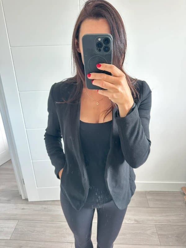 Topshop Topshop black women blazer
