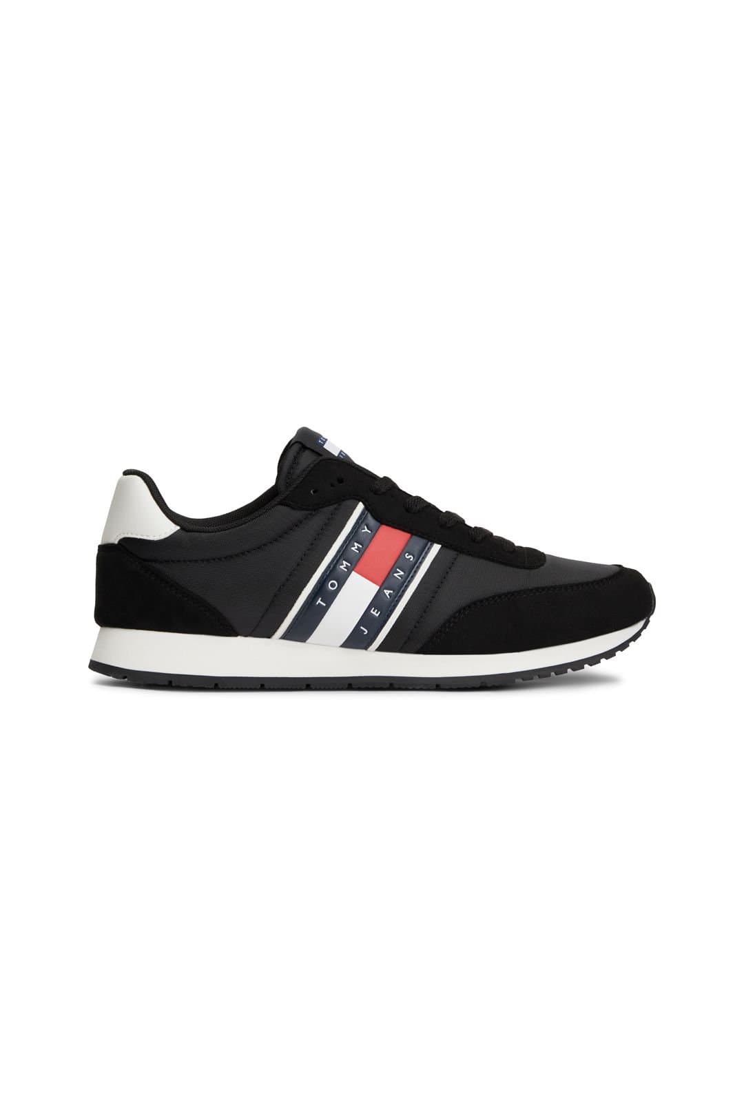 Tommy Hilfiger Tommy Hilfiger Men's Black Classic Runner Sneakers
