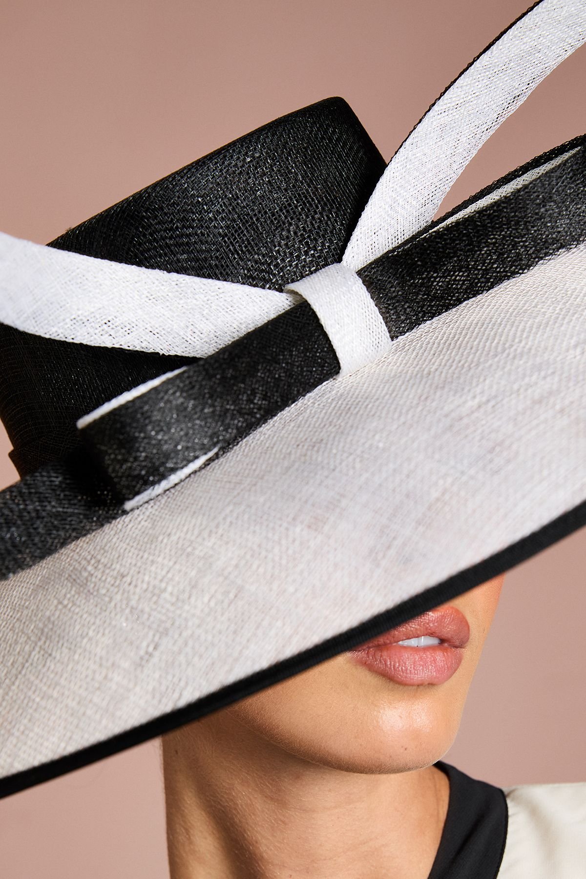 Coast Coast Women's Lisa Tan Bow Detail Wide Brim Hat in Mono - 3