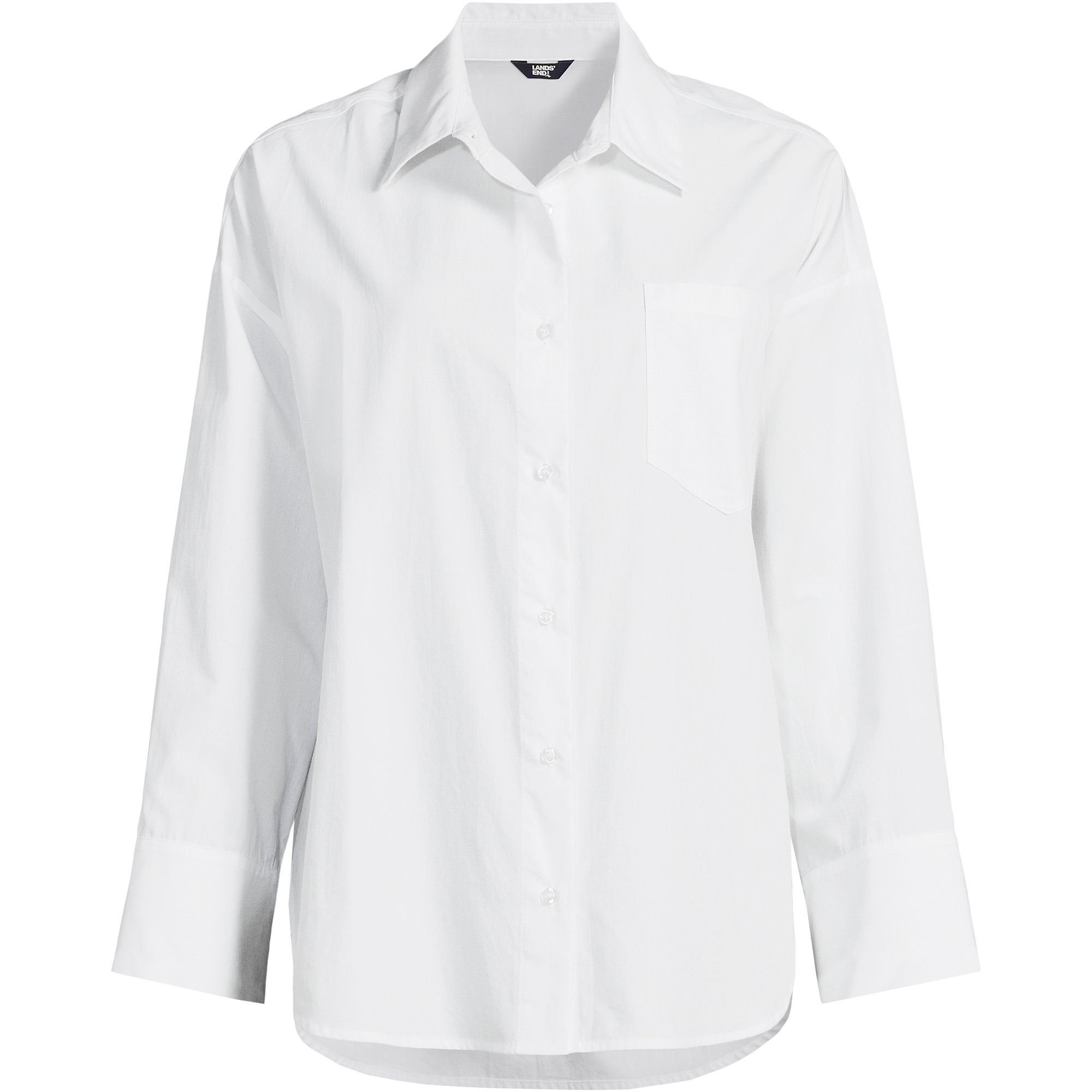 lands end Lands' End Women's Long Sleeve Shirt in White - 2