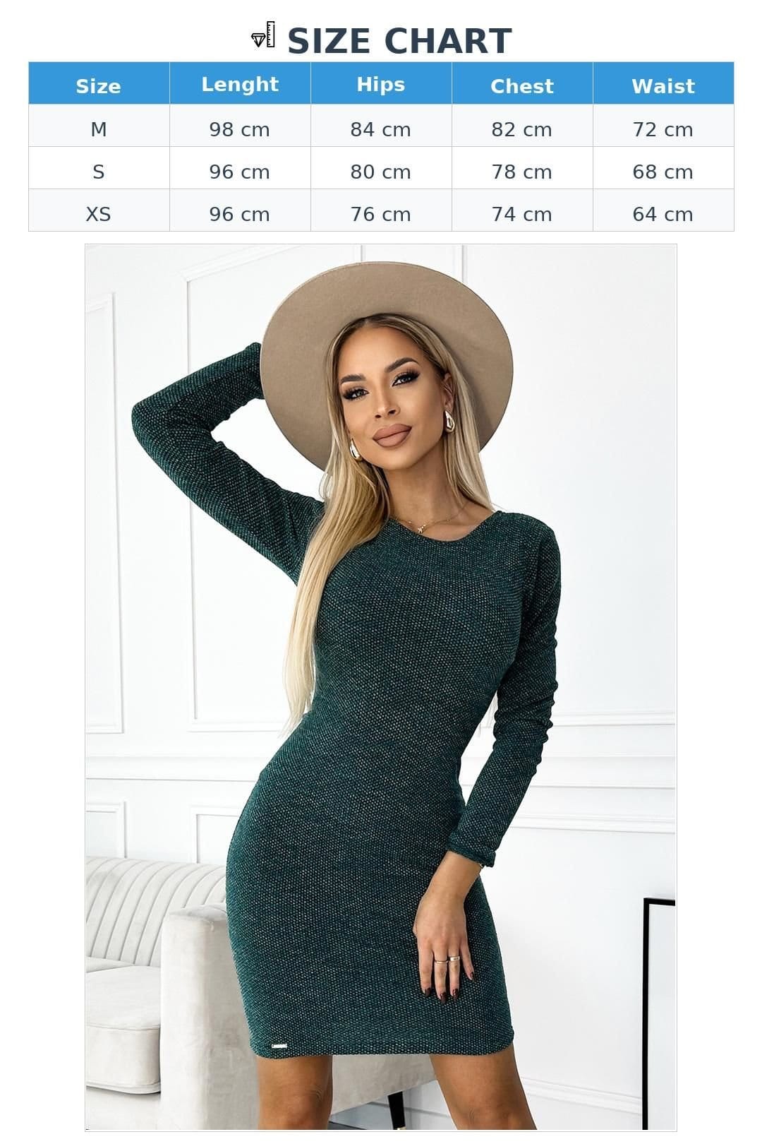 Love Lace Love Lace Women's Green Sweater Dress with Bow Tie - 4