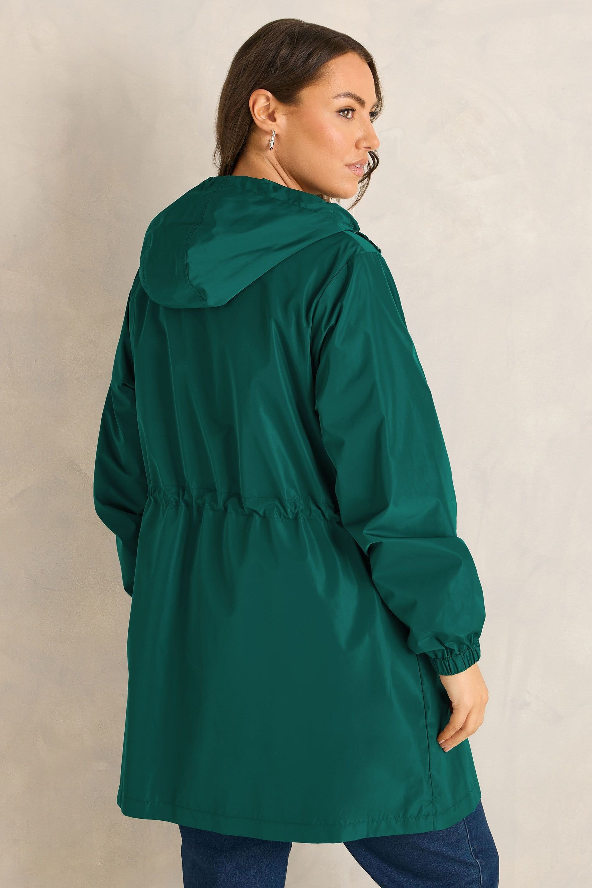 Evans Evans Women's Lightweight Rain Jacket in Green - 4
