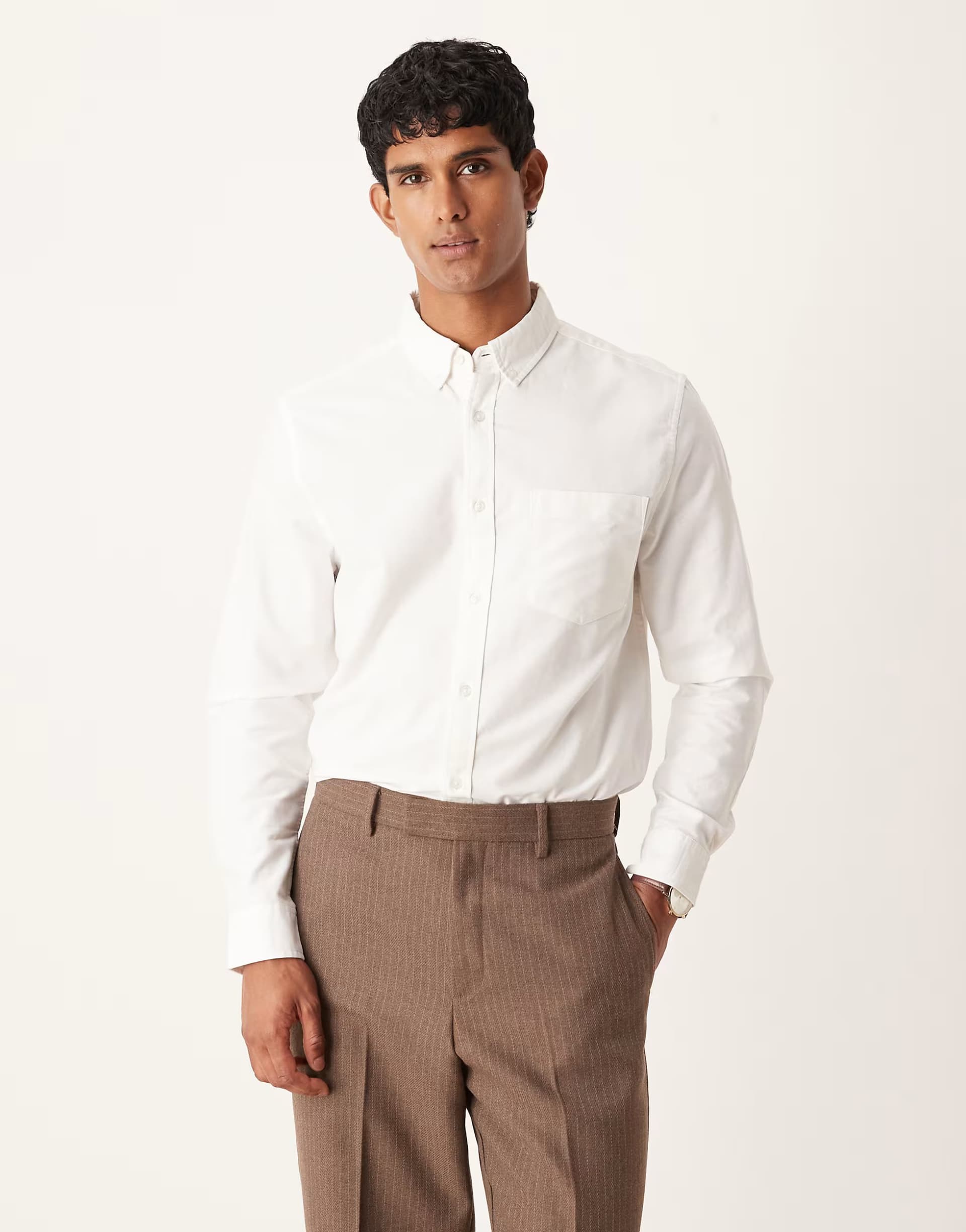 ASOS ASOS DESIGN regular oxford shirt in white