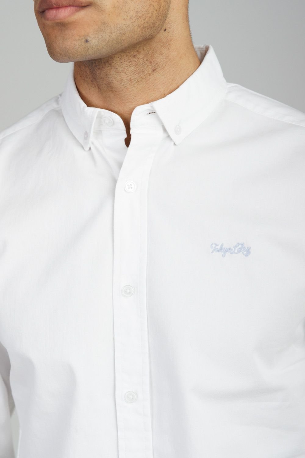 Tokyo Laundry Tokyo Laundry Men's Cotton Oxford Long Sleeve Shirt in White - 4