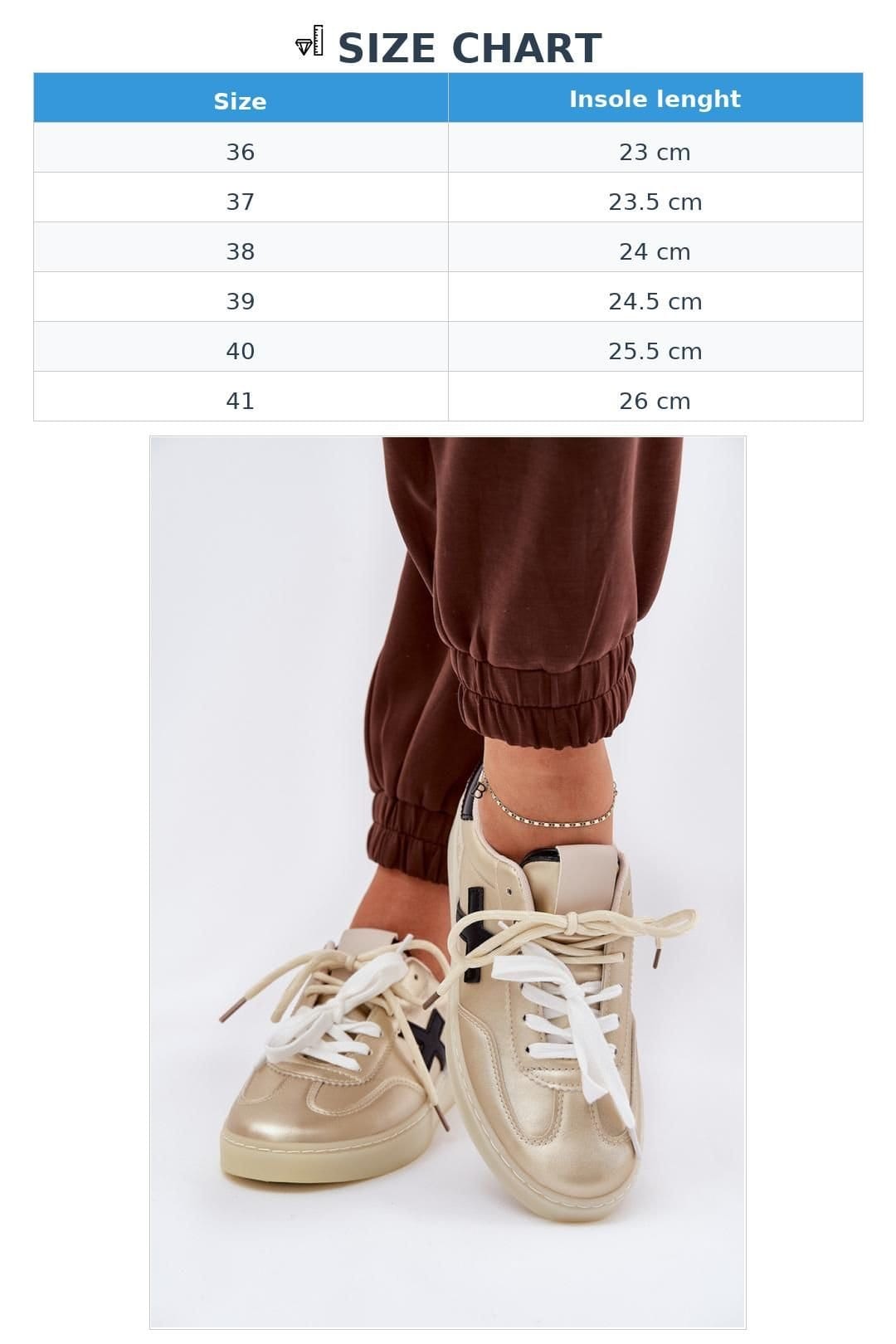 Love Lace Love Lace Women's Sport Shoes Lace Up Rounded Toe Comfort Low Profile Style in Gold - 4