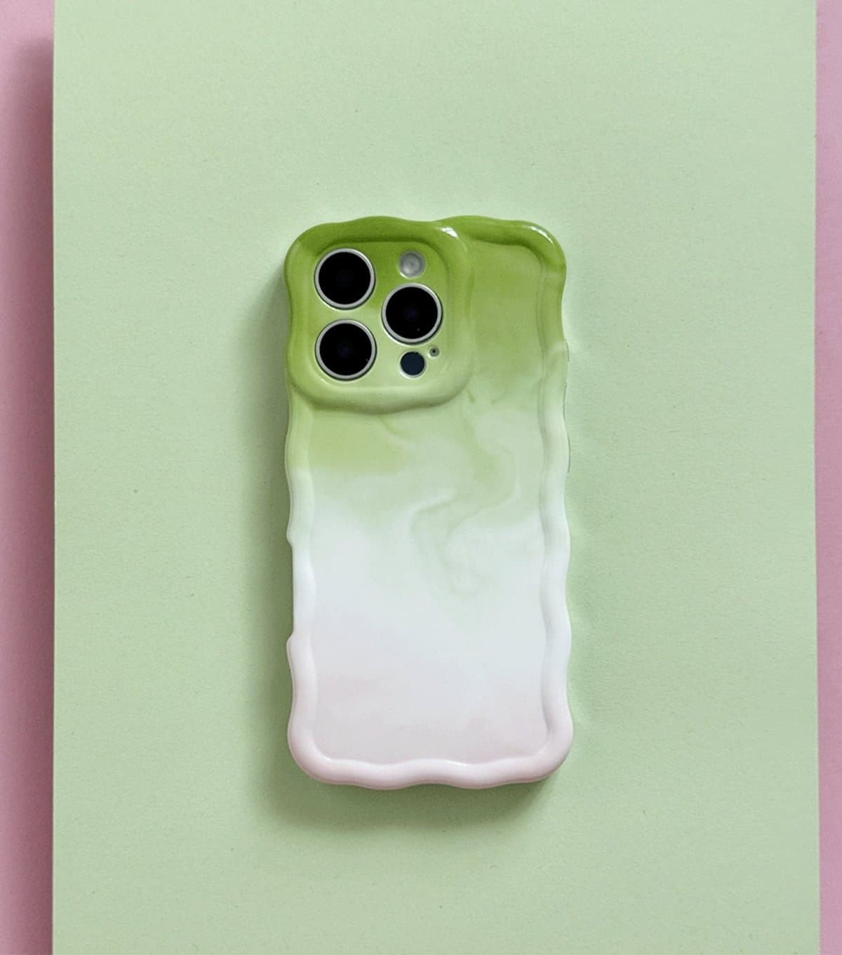 Coconut Lane Green Strawberry Matcha Wavy Phone Case Coconut Lane New Look
