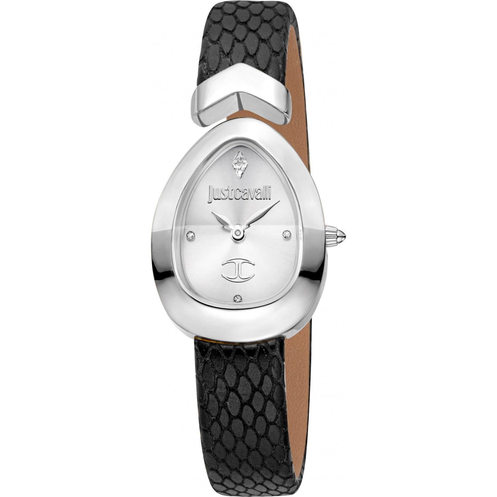 Just Cavalli Just Cavalli Women's JC1L321L0015 Signature Snake 24mm Quartz Watch in Black