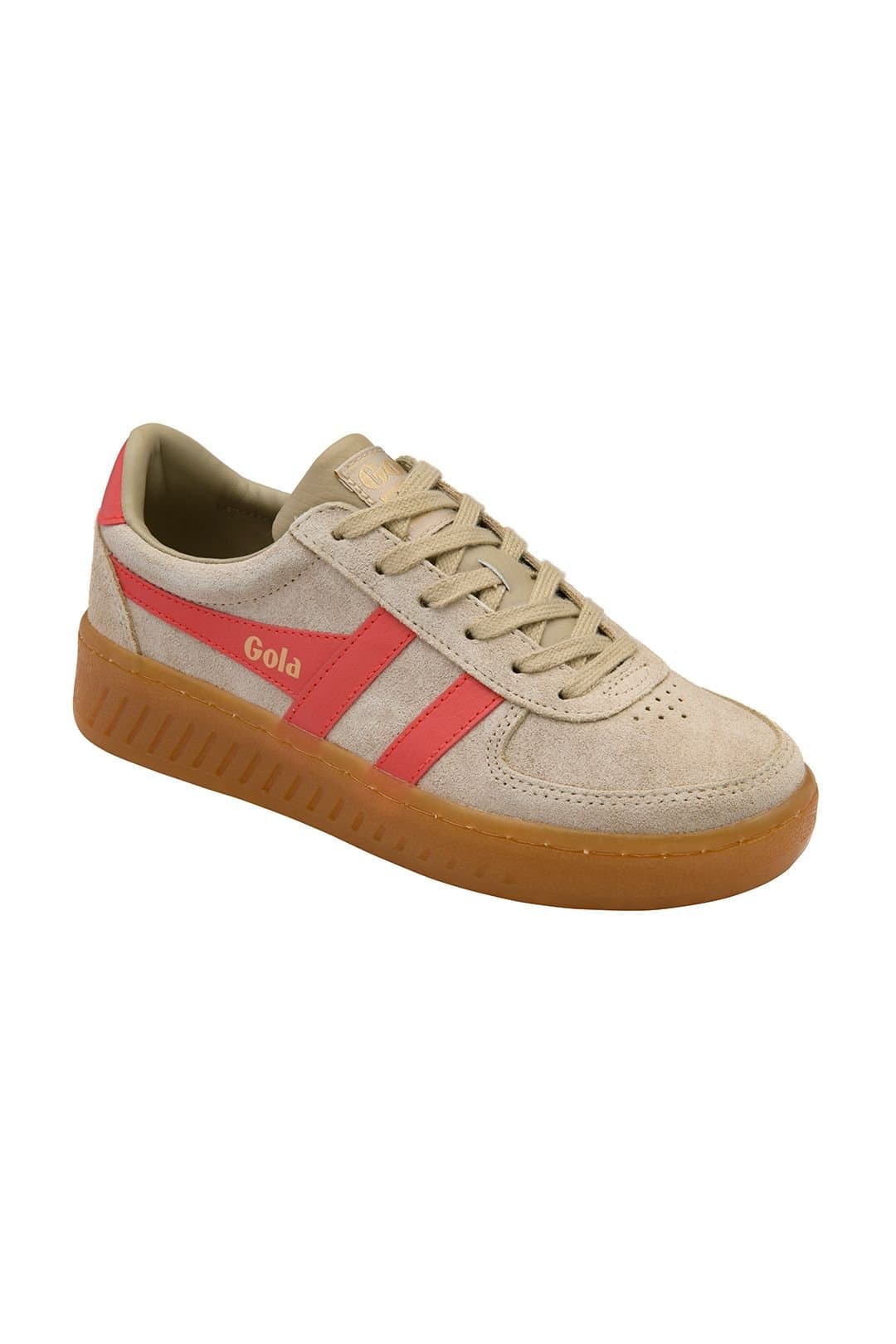 Gola Classics Gola Classics Women's 'Grandslam Suede' Lace-Up Trainers in Light Beige