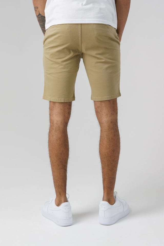 Monkee Genes Monkee Genes Men's Slim Fit Chino Shorts in Beige - 2