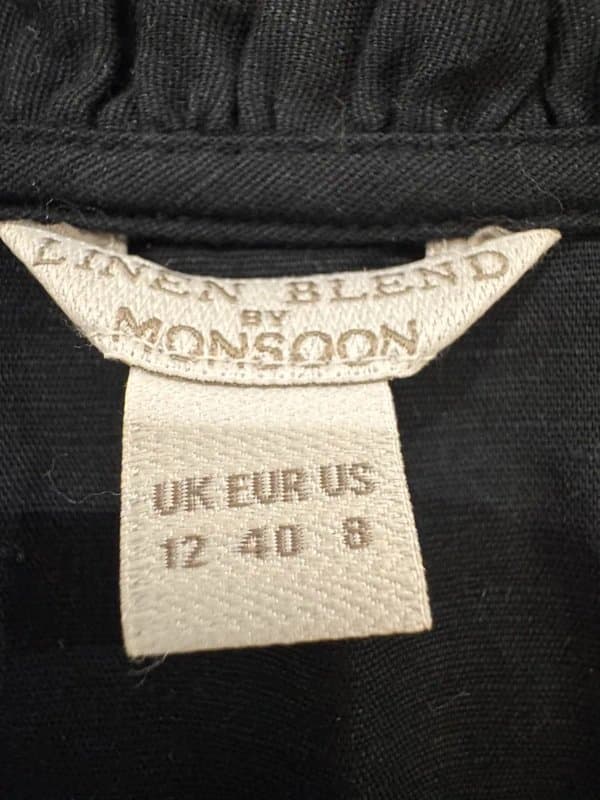 Monsoon Monsoon Embroidered Linen Blend Midi Dress - Size 12