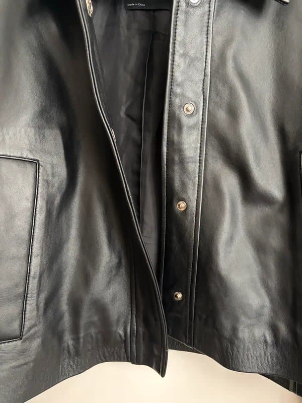 ASOS ASOS cropped faux leather jacket