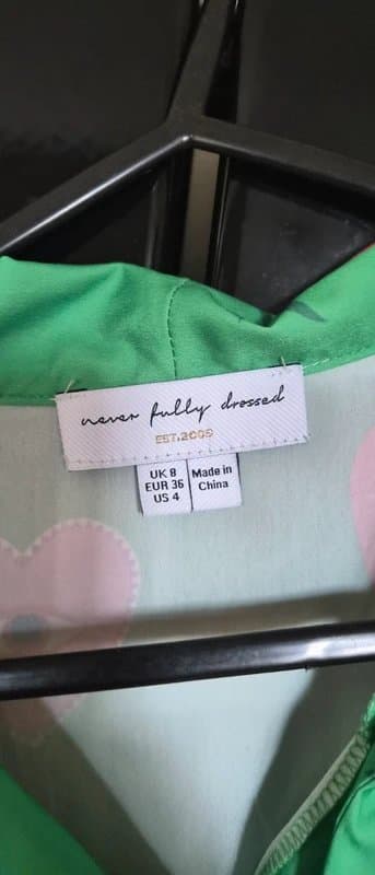 Never Fully Dressed Never Fully Dressed Tie Neck Midaxi Dress Size 8