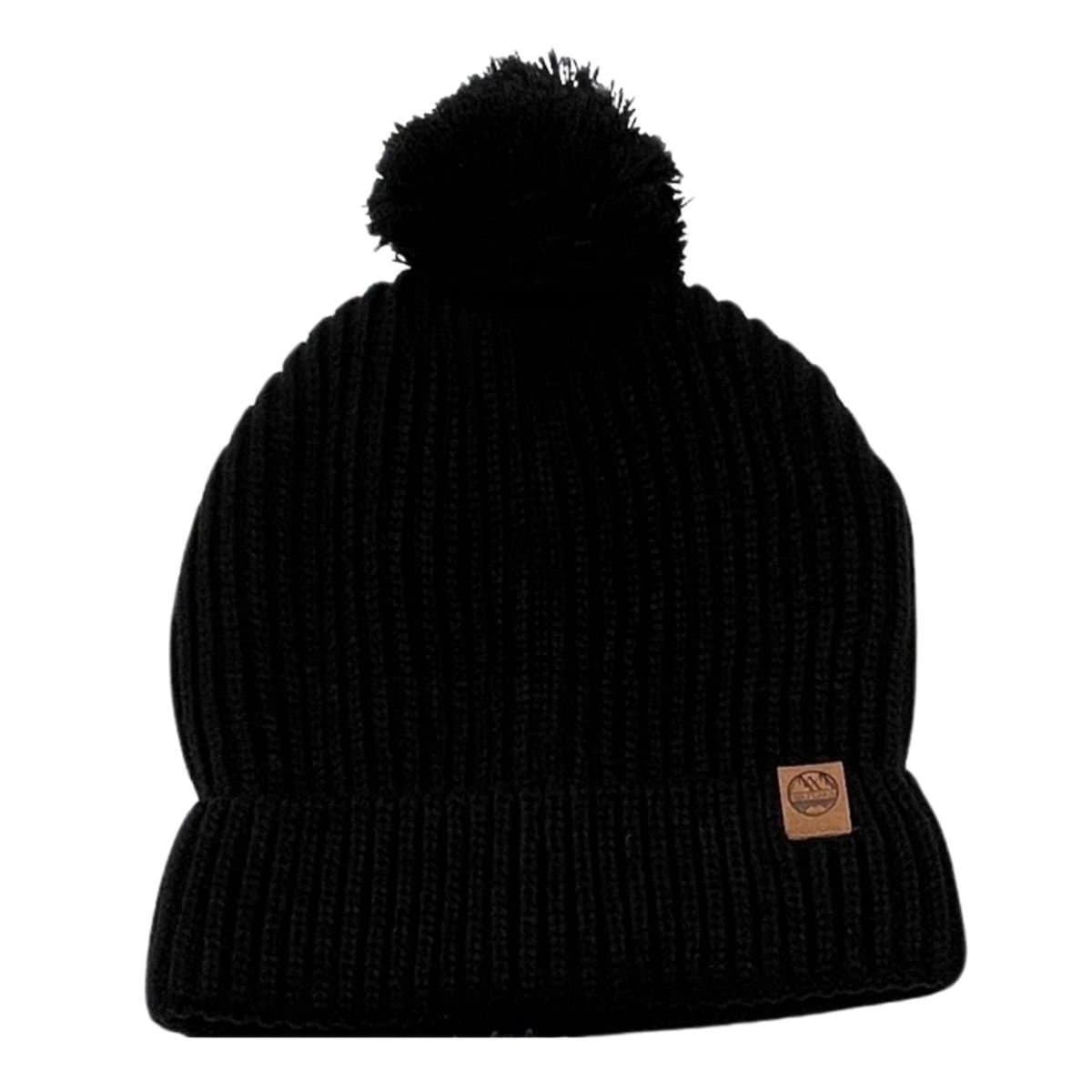 Six Peaks Six Peaks Men's Pom Pom Beanie in Black