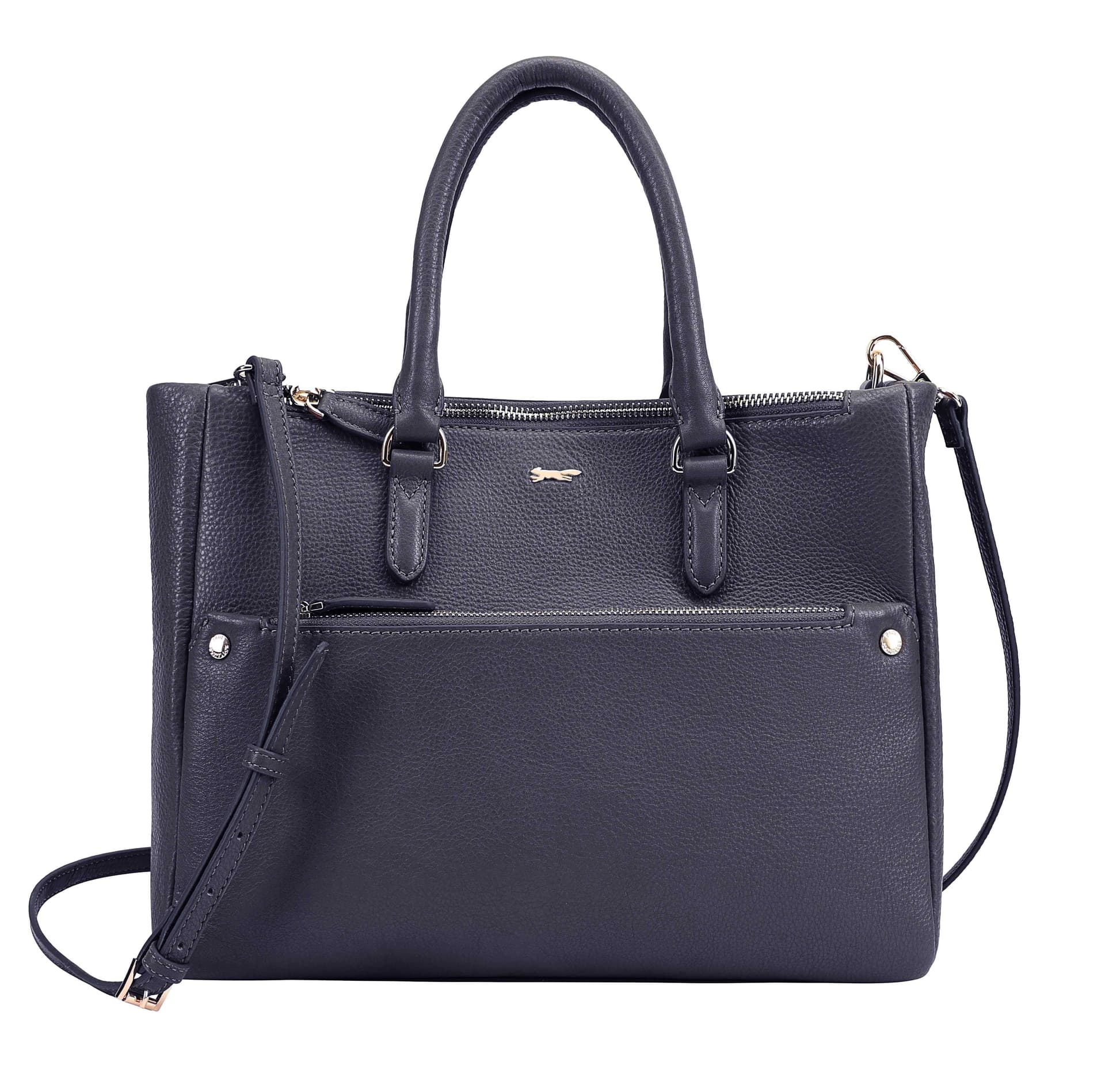 Paul Costelloe Paul Costelloe Women's Odessa Leather Multi Way Bag in Navy