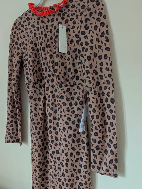 Never Fully Dressed Never Fully Dressed leopard print mini dress size 10 summer event holiday occasion party wedding