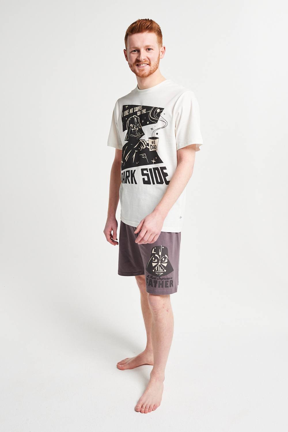 Brand Threads Brand Threads Men's Star Wars Short Pyjama Set in Grey - 4