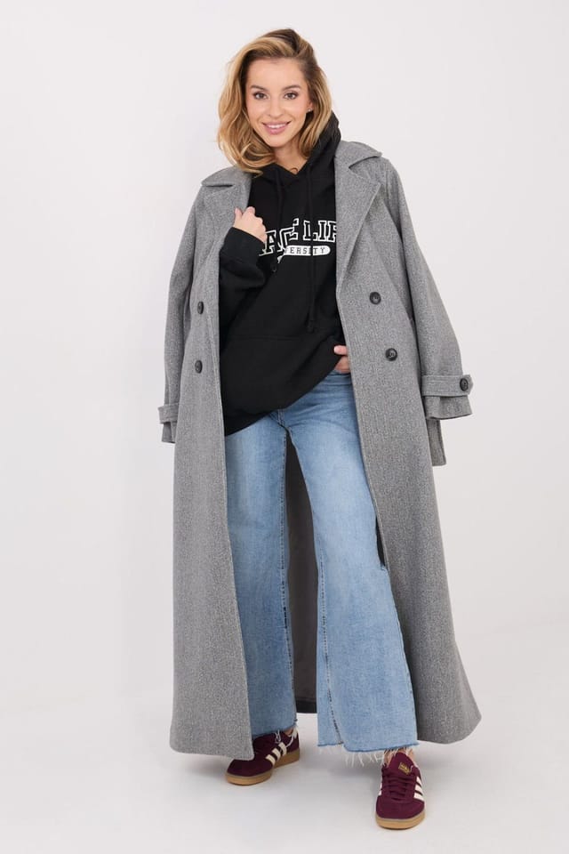 Love Lace Love Lace Women's Cozy Cotton Hooded Sweatshirt with Lettering in Black - 2