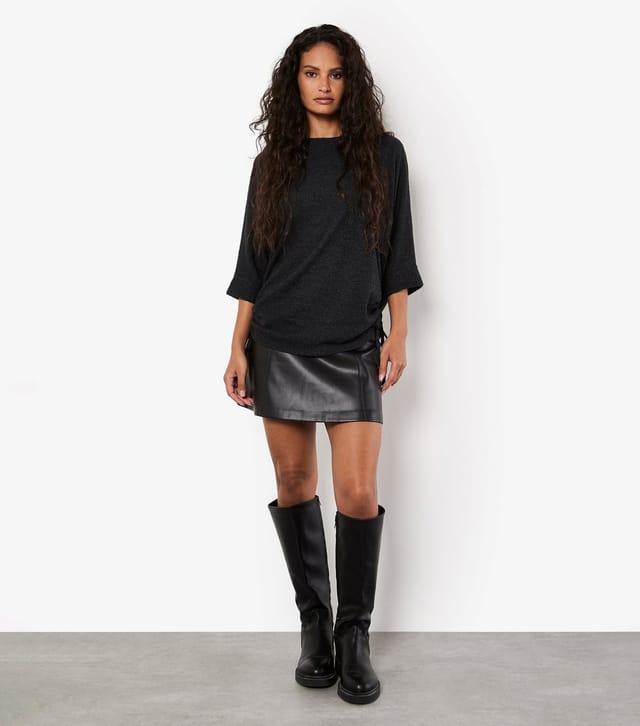 Apricot Women's Dark Grey Batwing Sleeve Top Apricot New Look - 3