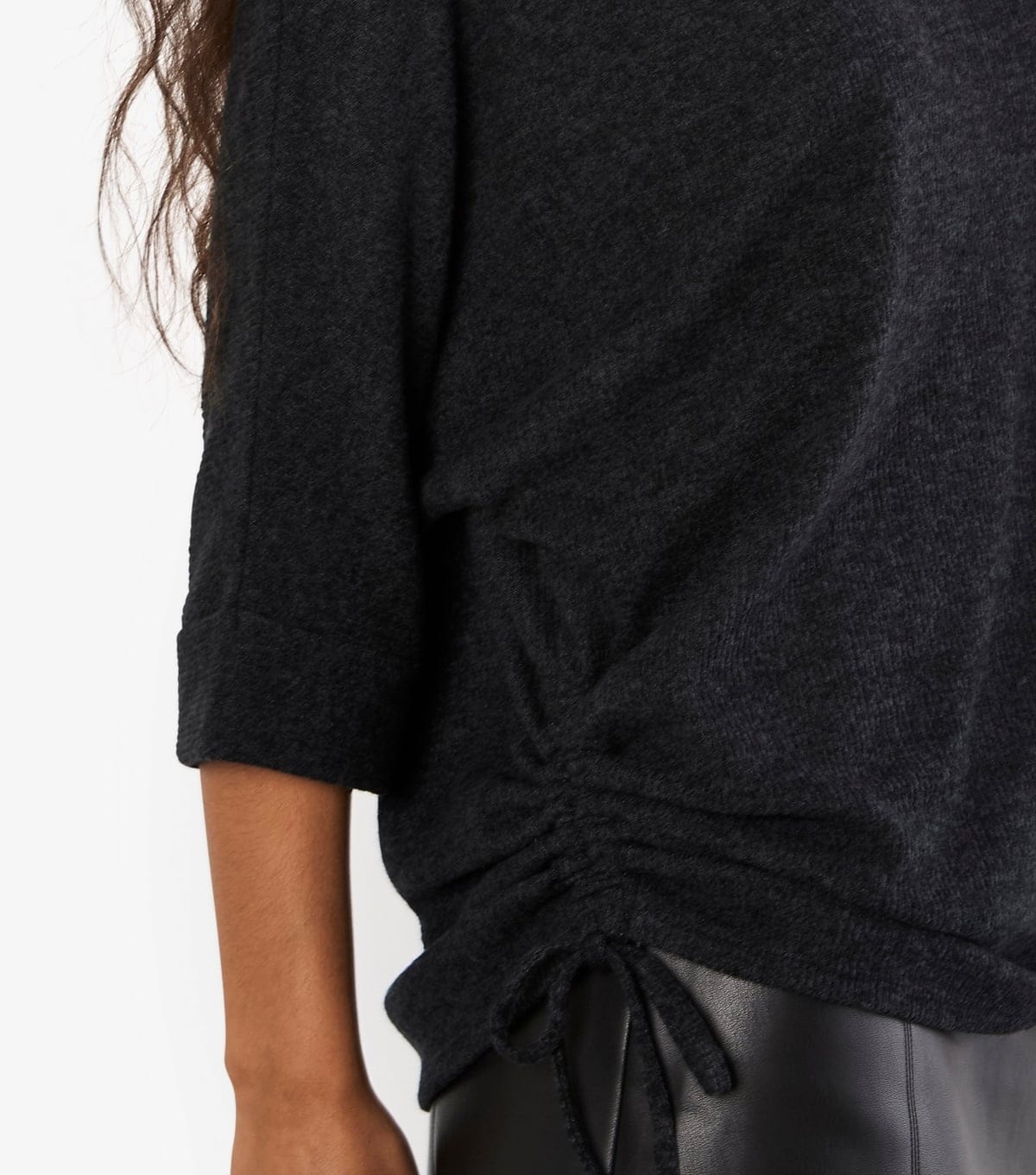 Apricot Women's Dark Grey Batwing Sleeve Top Apricot New Look - 4