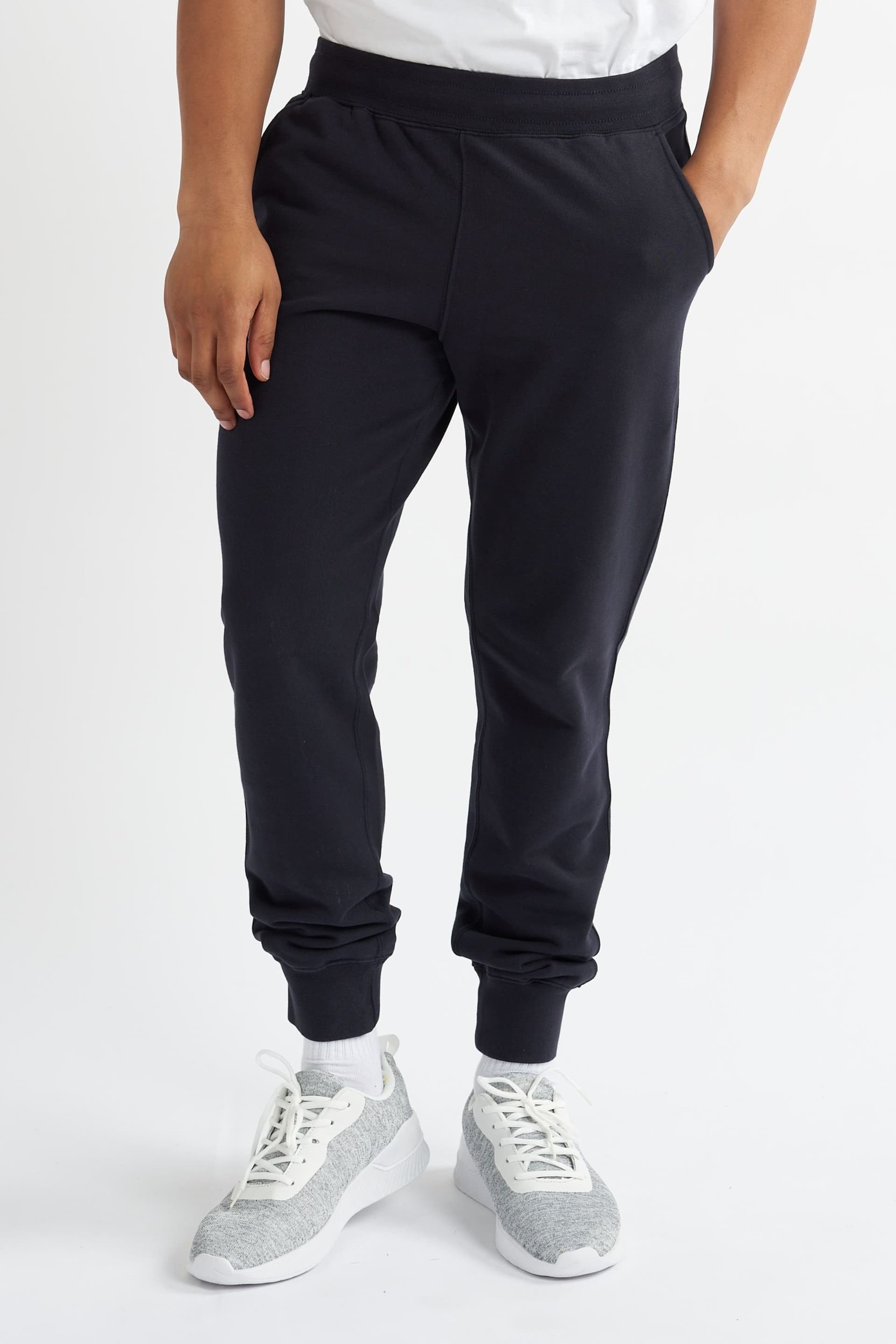 Alse Studio Alse Studio Men's Premium Cotton Cuffed Joggers Relaxed Fit With Pockets in Navy
