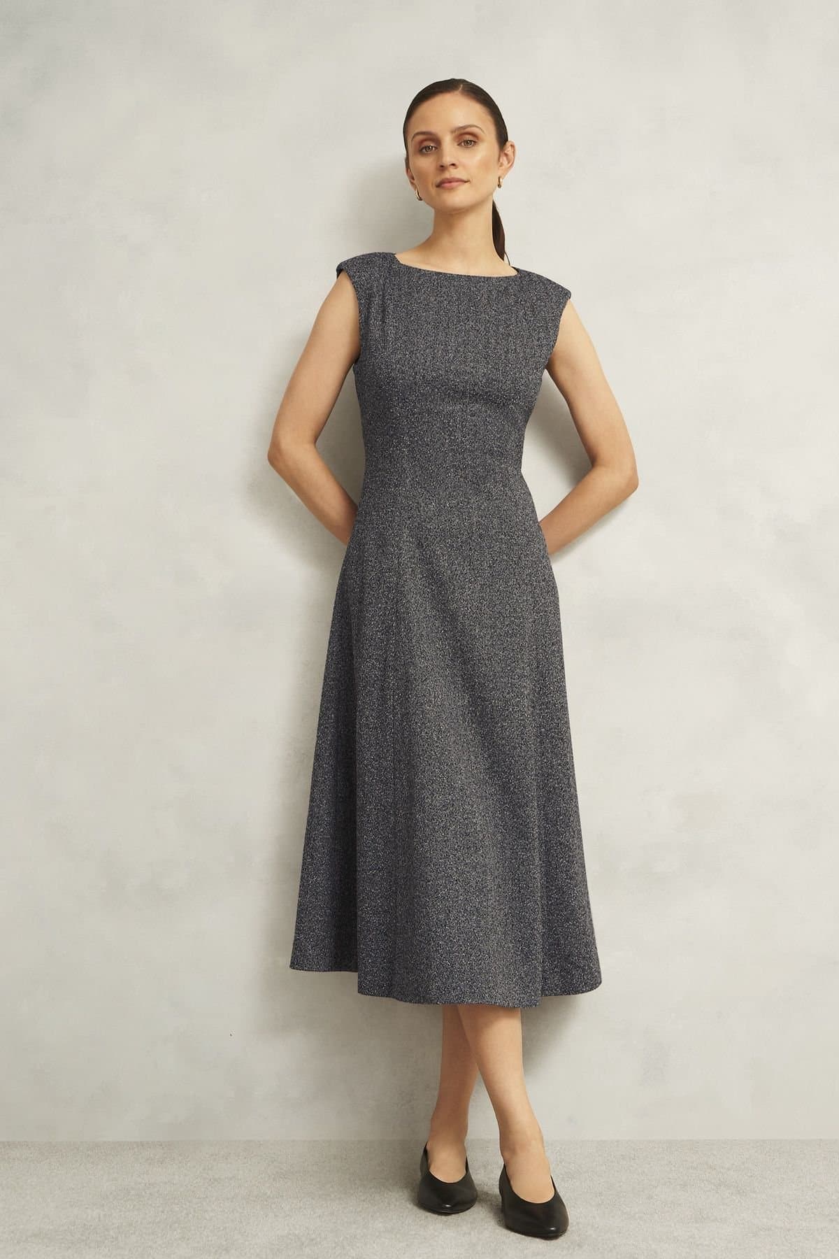 Hobbs London Hobbs London Charcoal Midi Dress