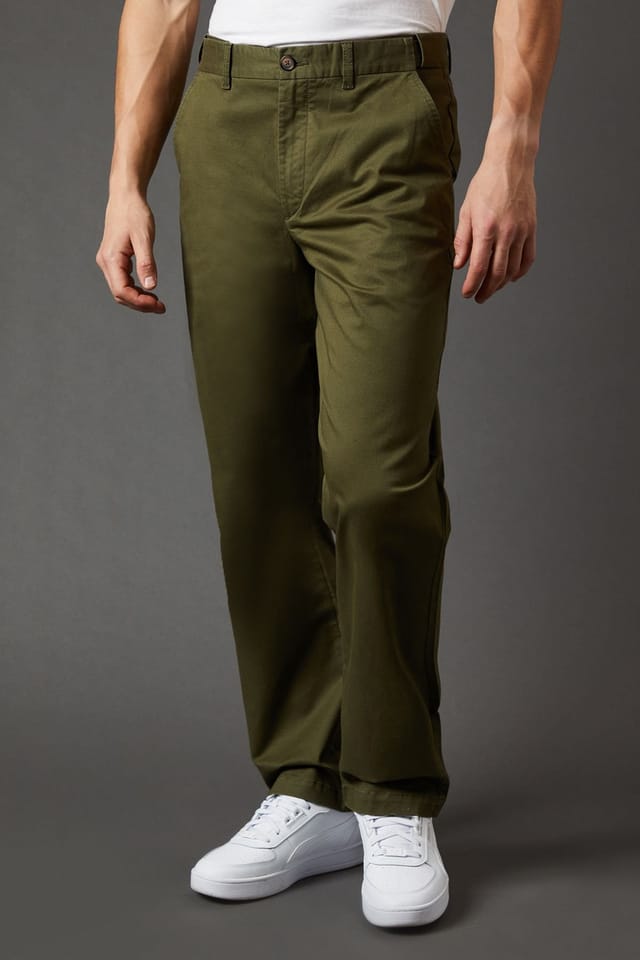 Maine Maine Men's Khaki Premium Chino Trousers - 2