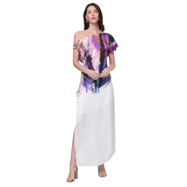 Zafur official Zafur official Women's Shannen Dress in Brushstroke - 3
