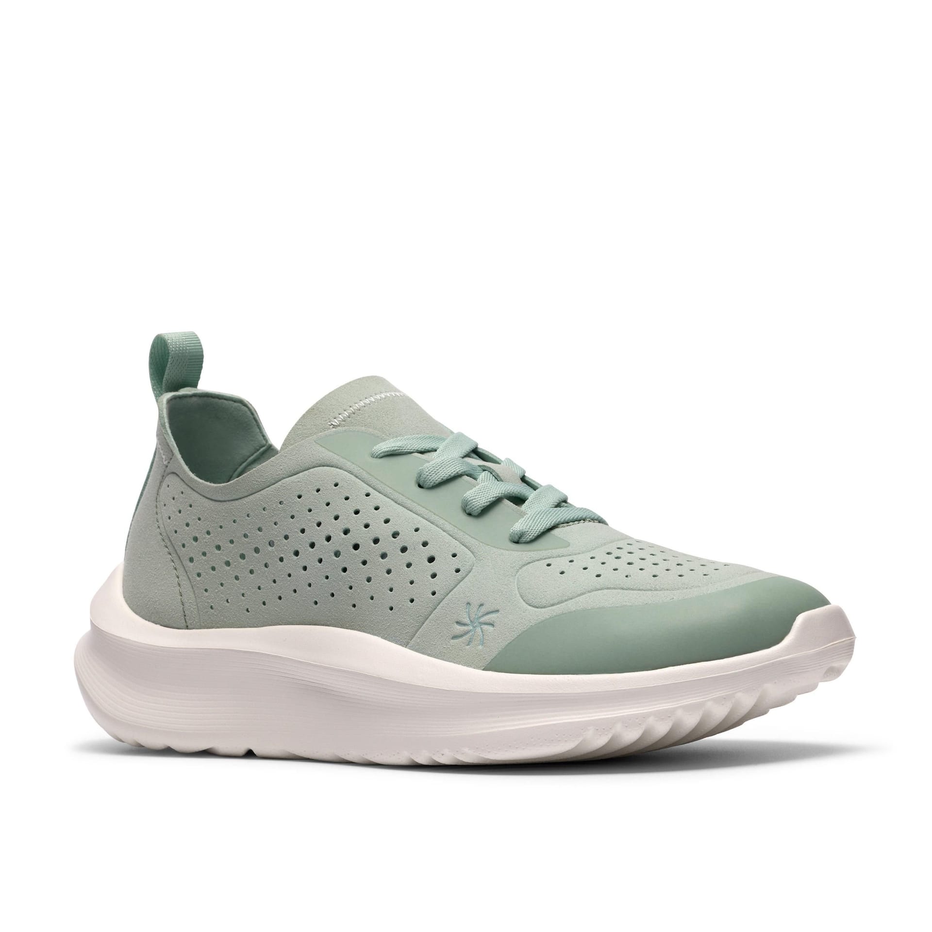 Clarks Clarks Women's Solevana Tie Seafoam Green Trainers - 4