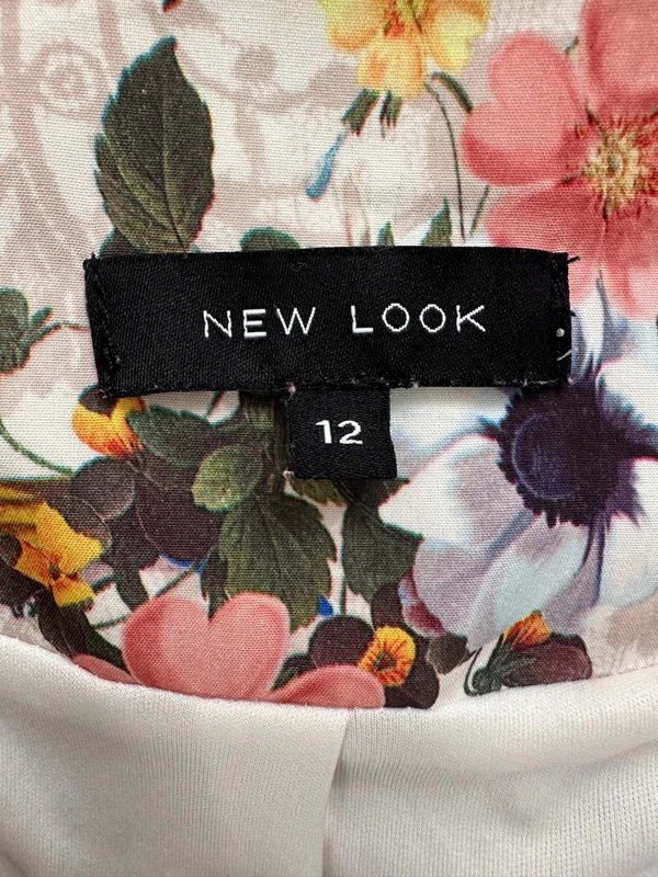 New Look White floral waterfall jacket - 1