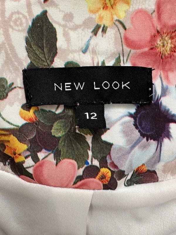 New Look White floral waterfall jacket