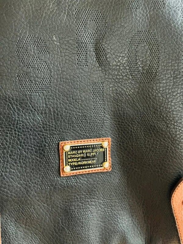 Marc Jacobs Marc by Marc Jacobs Black Leather 'Standard Supply Workwear' Top Handle Satchel Handbag