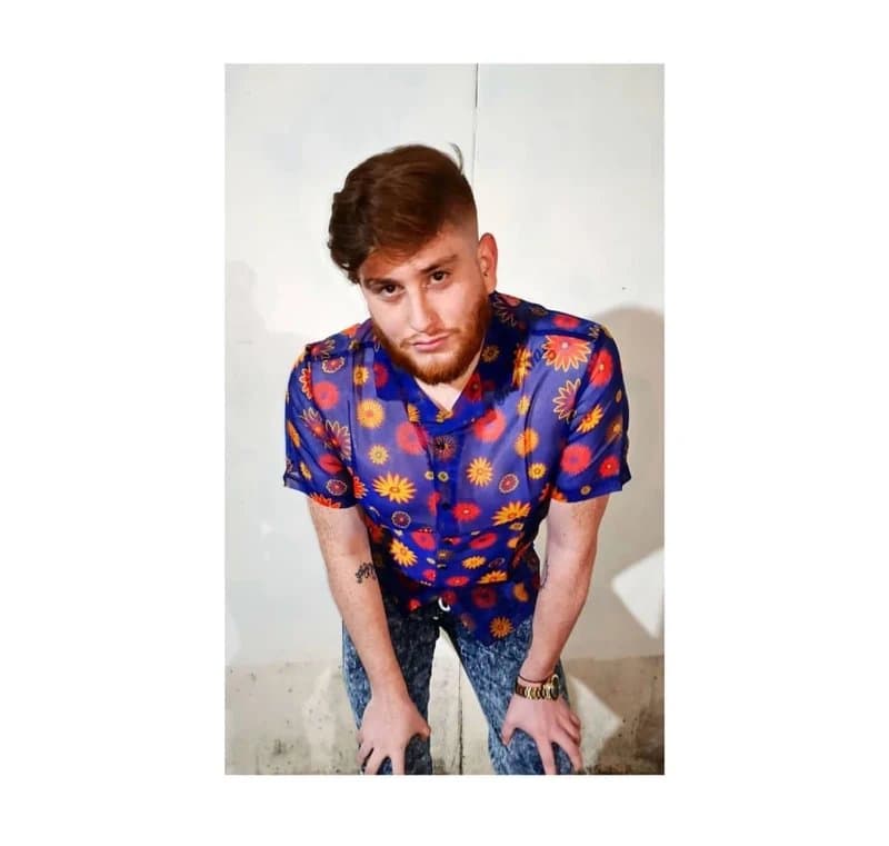 ASOS Design Flower Power Transparent Shirt XL