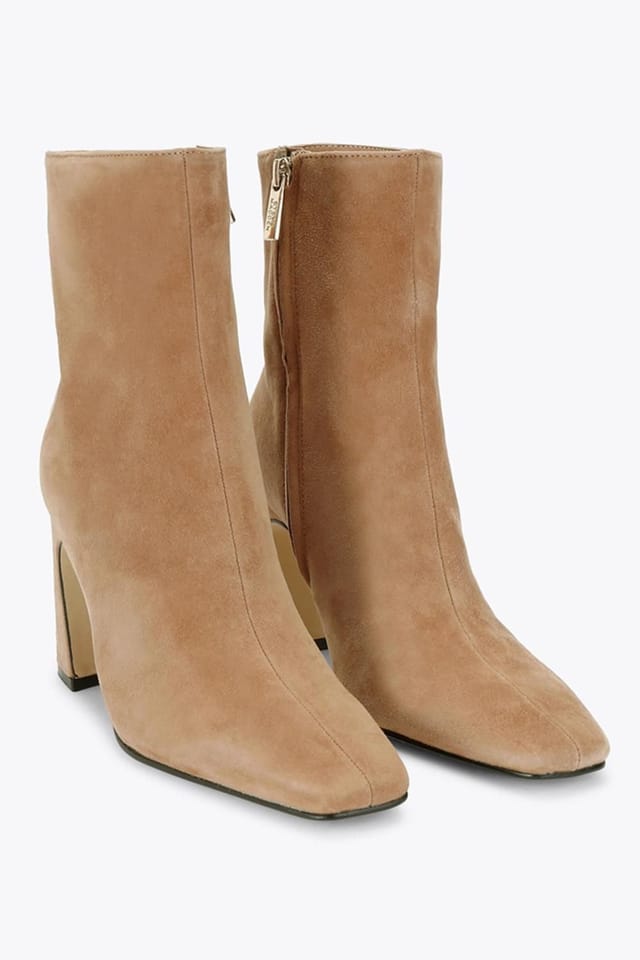 Steve Madden STEVE MADDEN Women's 'Flares Taupe Suede' Suede Boots - 2