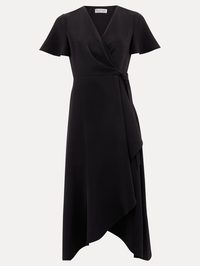 Phase Eight Phase Eight Women's Julissa Wrap Midi Dress in Black - 2