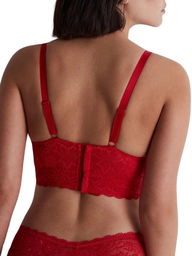 Aubade Aubade Women's Rosessence Care Triangle Bralette in Red - 2