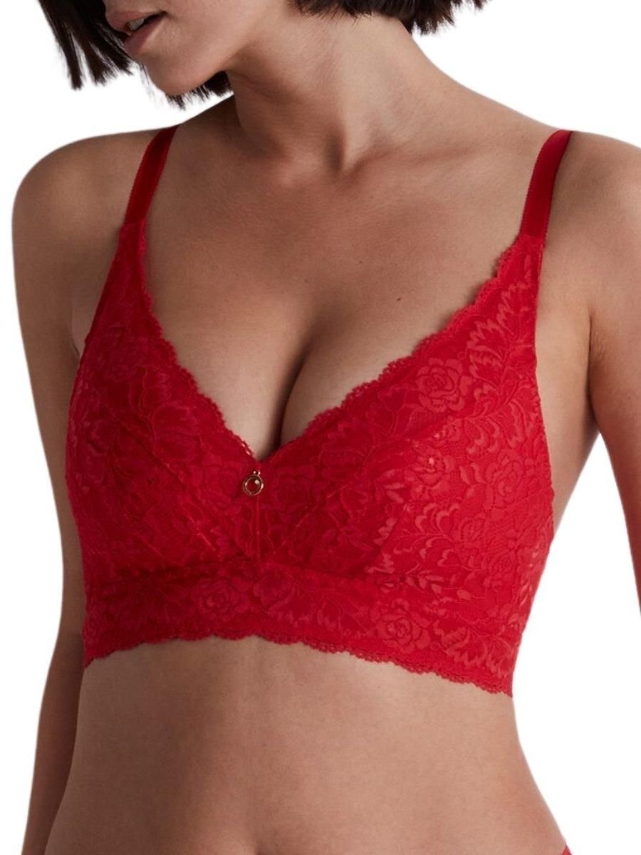Aubade Aubade Women's Rosessence Care Triangle Bralette in Red - 3