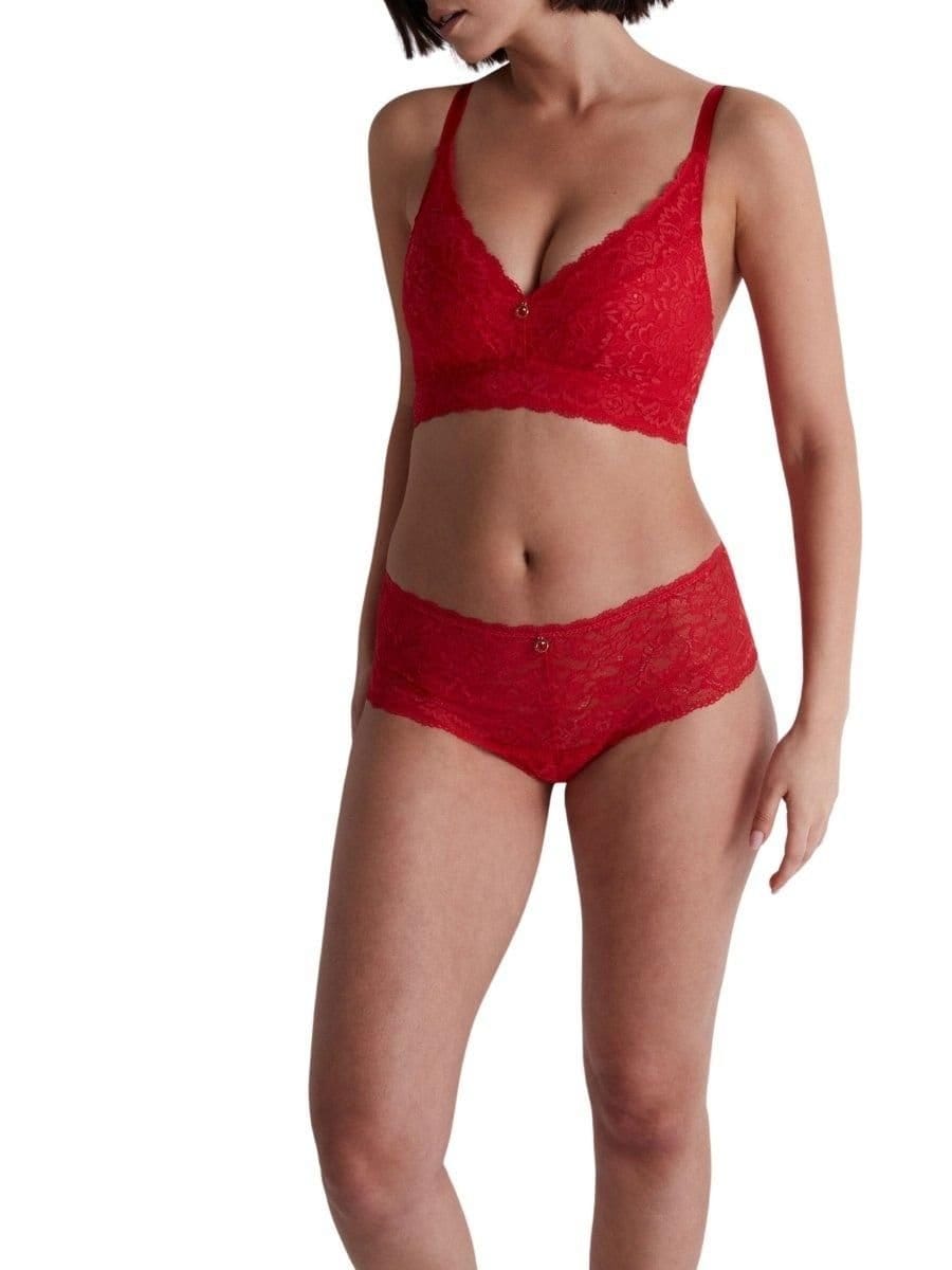 Aubade Aubade Women's Rosessence Care Triangle Bralette in Red - 4