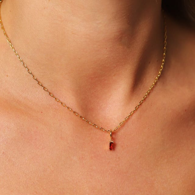 Gold Trip Gold Trip Women's January Birthstone Necklace in Gold - 2