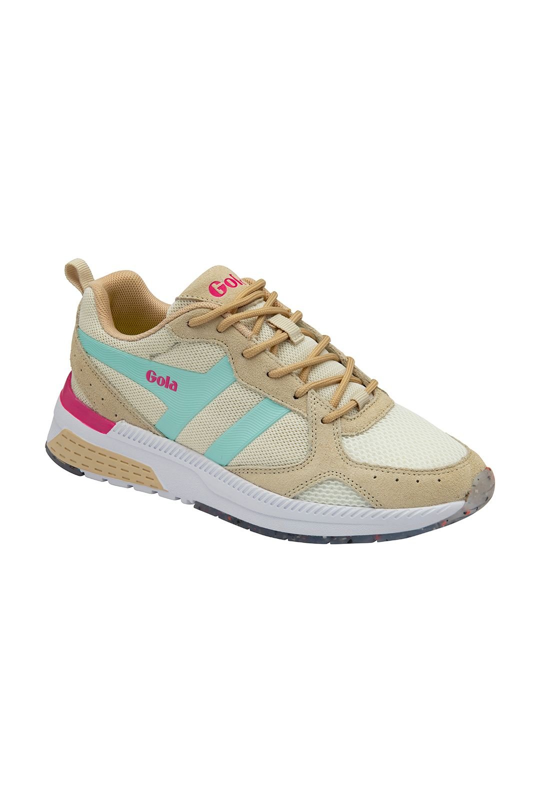 Gola Gola Women's 'Navis' Mesh Running Trainers in Off-White - 2